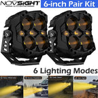 2X LED Pods for Truck (3000K) - High Low Beam Spot DRL Off-Road Driving Lights