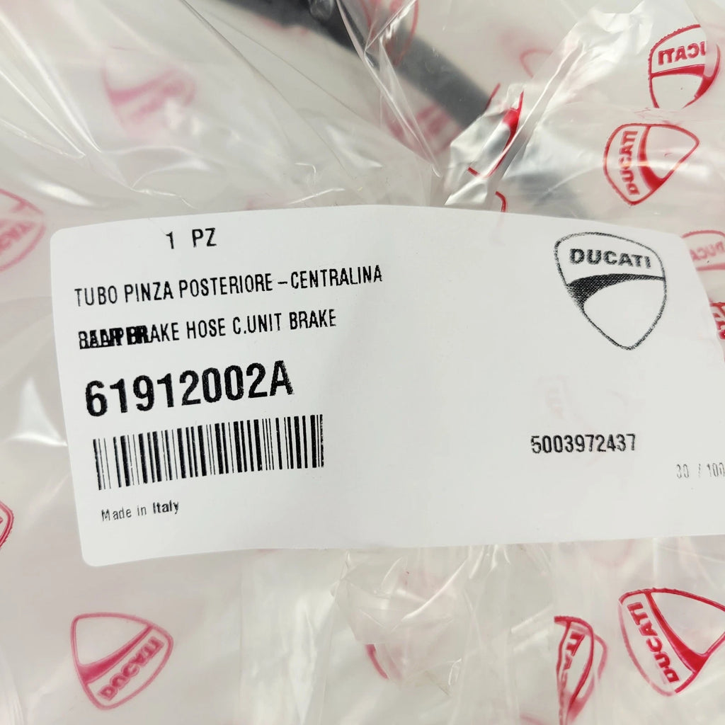 OEM Rear Brake Line 61911762A for Ducati Streetfighter V2 (2022–2023) - Black
