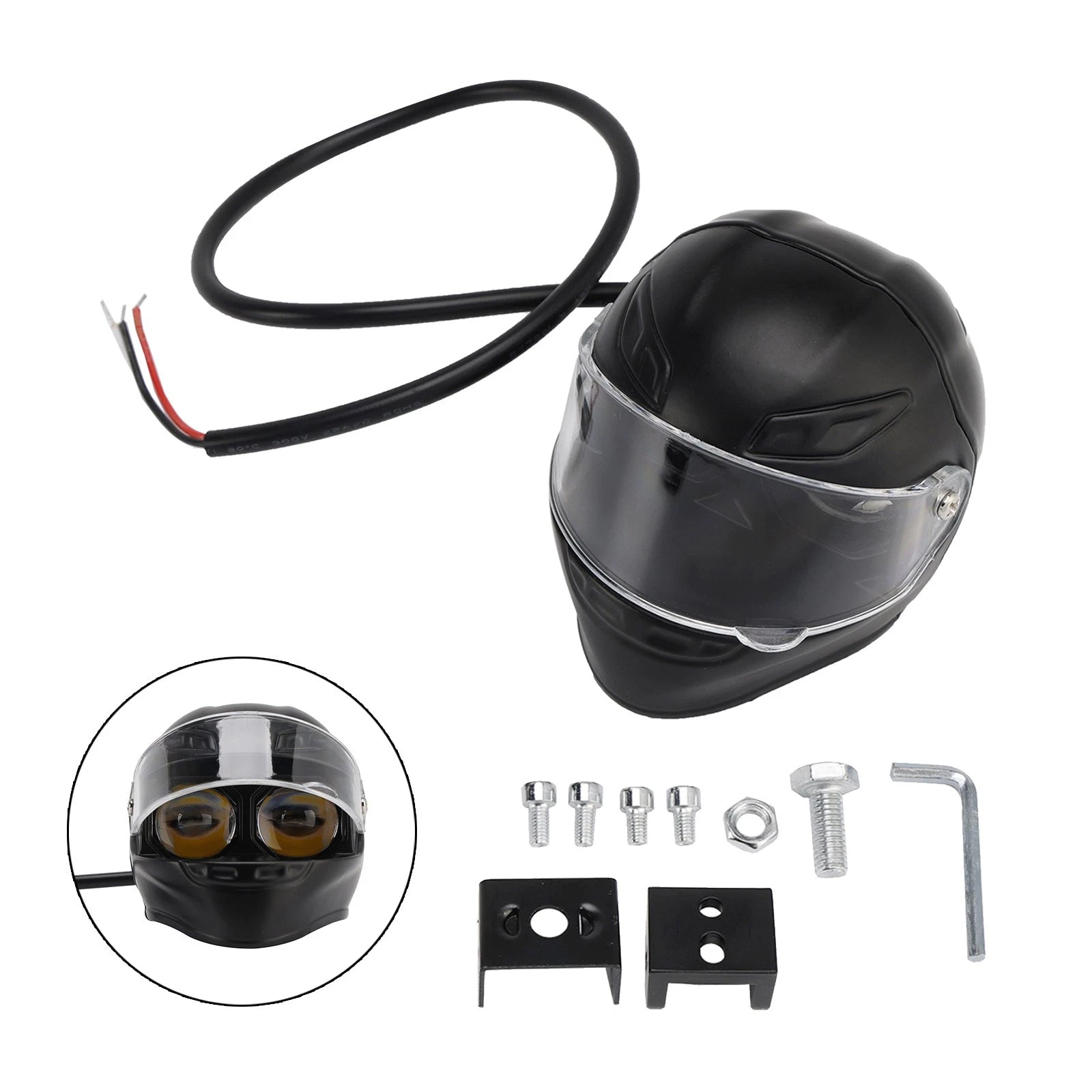 LED Worklight Headlight Fog Light for Motorcycles (12V-80V)