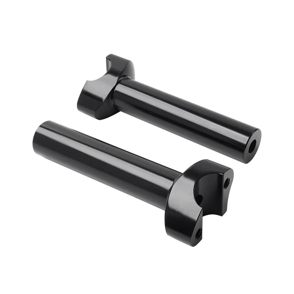 6" Black Straight Handlebar Risers for Harley Heritage Softail Dyna FXD