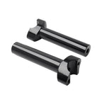 6" Black Straight Handlebar Risers for Harley Heritage Softail Dyna FXD