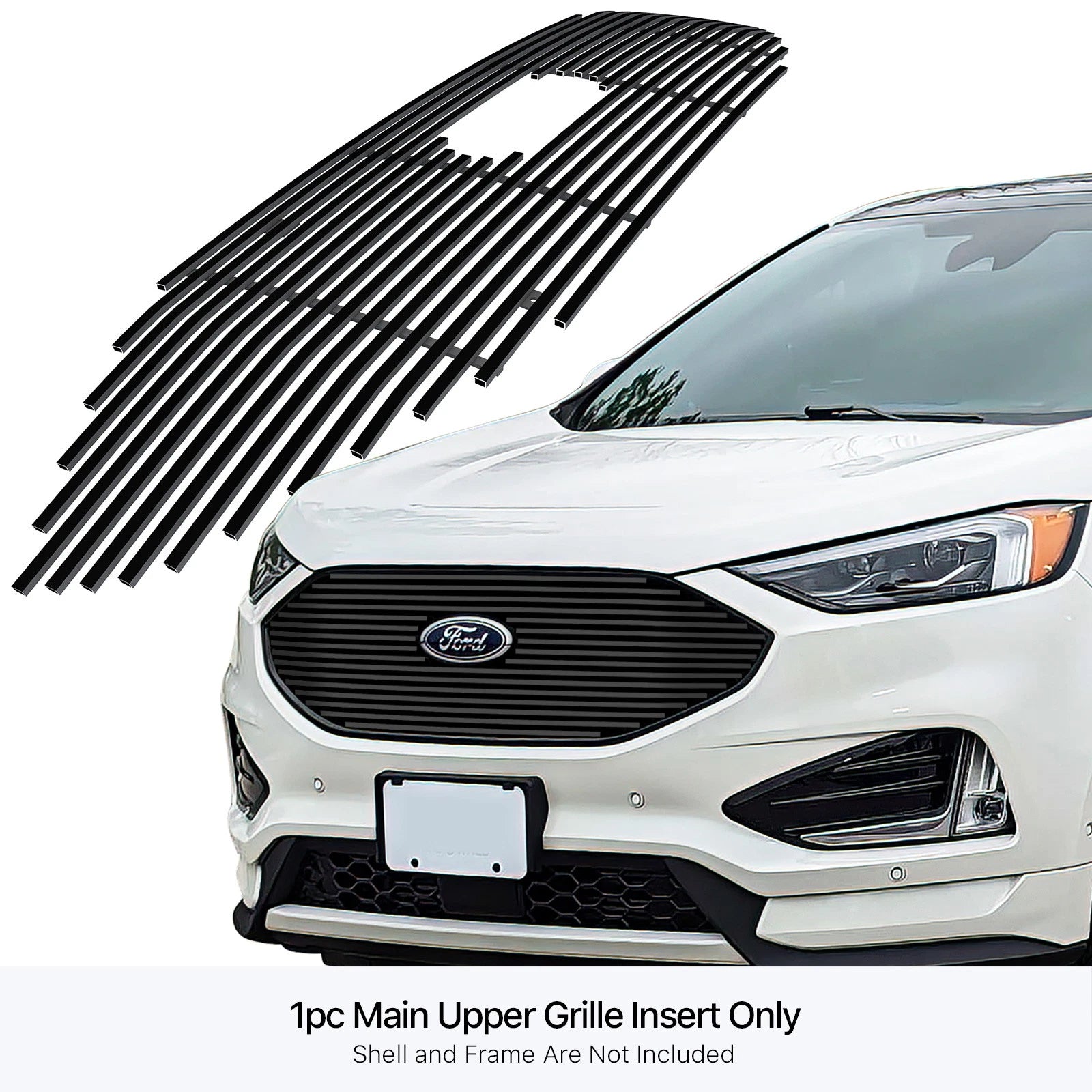 Stainless Black Billet Grille Insert for Ford Edge ST/ST-Line/SE (2019-2024)