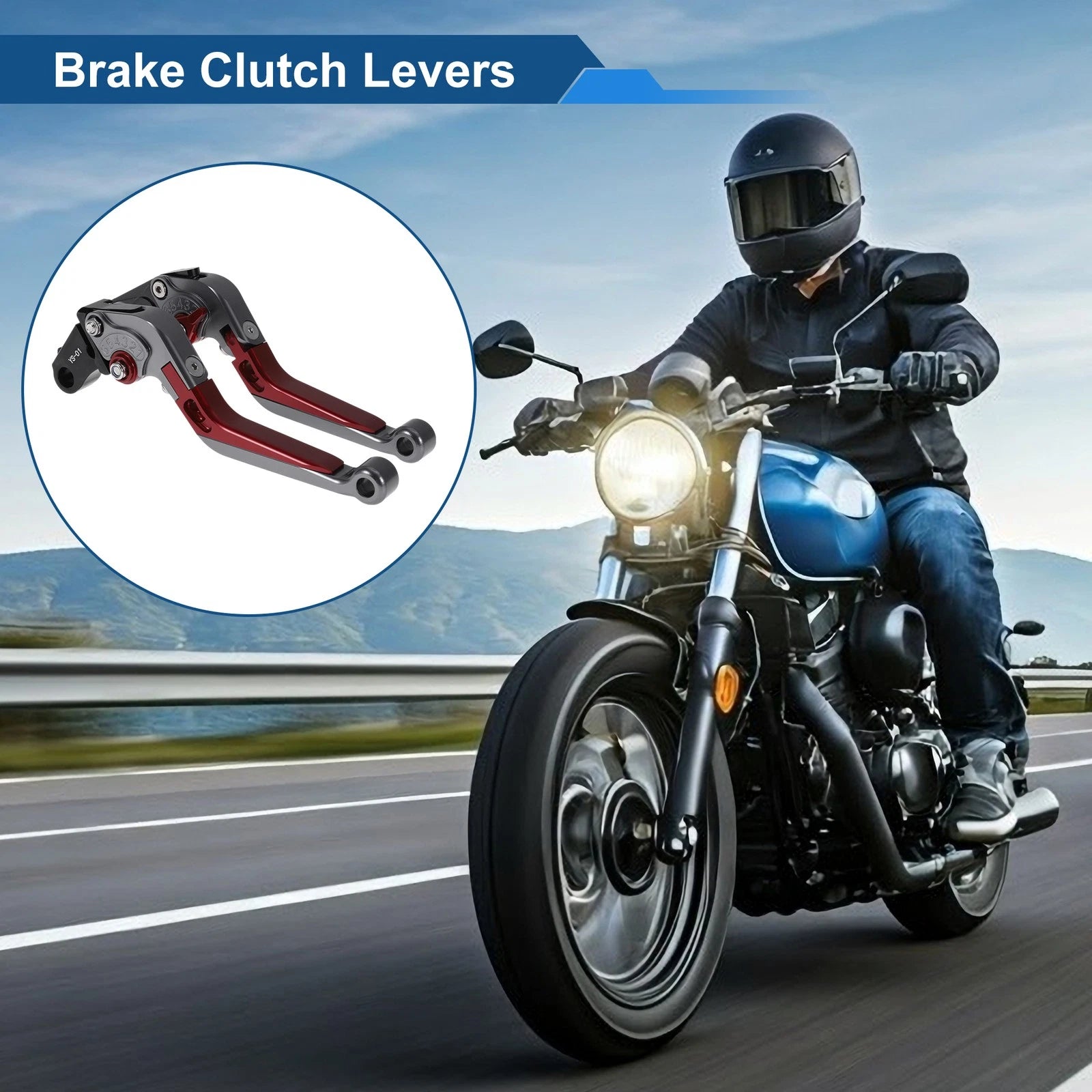 Adjustable Brake Clutch Levers for Honda X11 (1999–2002) Titanium Red