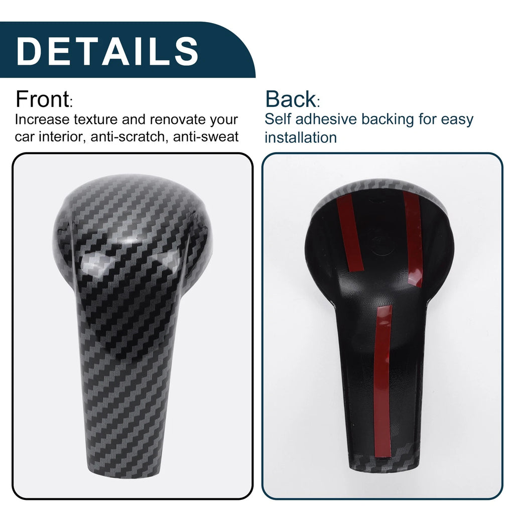 Carbon Fiber Gear Shift Knob Decorator Cover for Mazda CX-5 (2017–2023)
