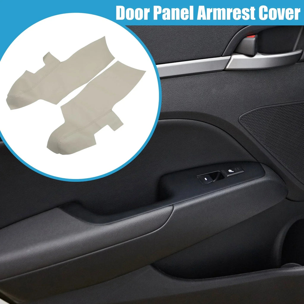 Front Door Panel Armrest Covers for Hyundai Santa Fe (2006-2012) Beige