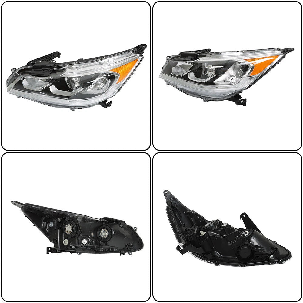 Chrome Left Side Headlight Assembly for Honda Accord (2016-2017)