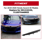 Front Upper Grille Molding for Honda Accord Sedan (2018-2020) Black