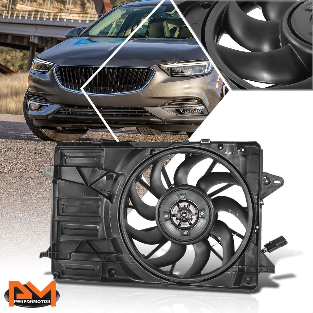 Radiator Cooling Fan Assembly for Buick Regal Sportback/Tourx (2018–2020)