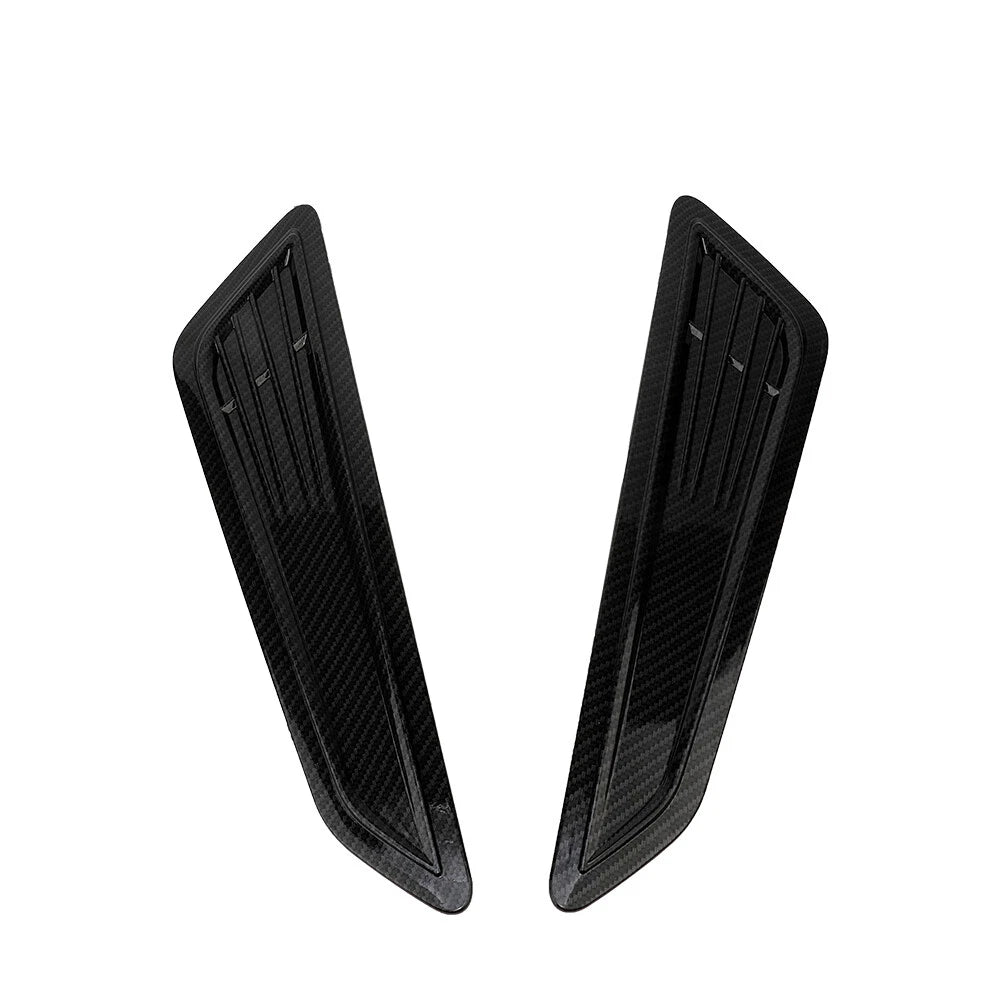 Carbon Fiber Air Flow Hood Scoop Cover Trim for Universal Fit