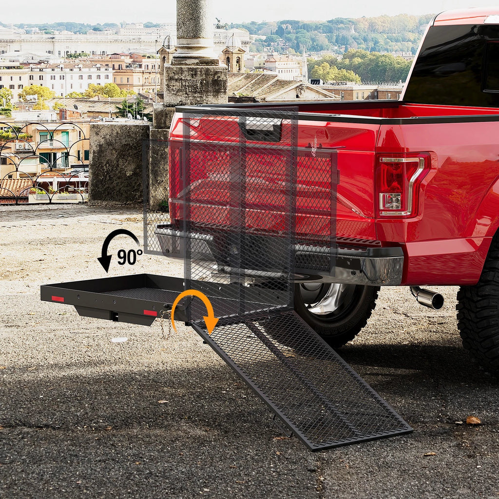 Folding Mount Cargo Carrier for Wheelchair (500LB Capacity)