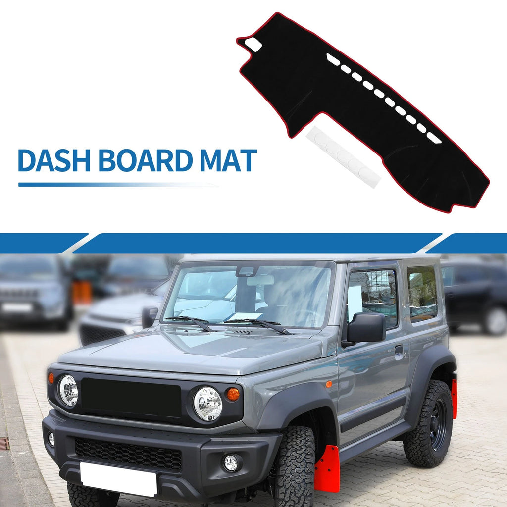 Dashboard Cover Mat for Toyota Land Cruiser Prado J120 (2003–2009) Black Red
