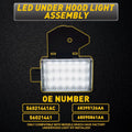 LED Underhood Courtesy Light for Dodge RAM Charger Jeep Wrangler (V)