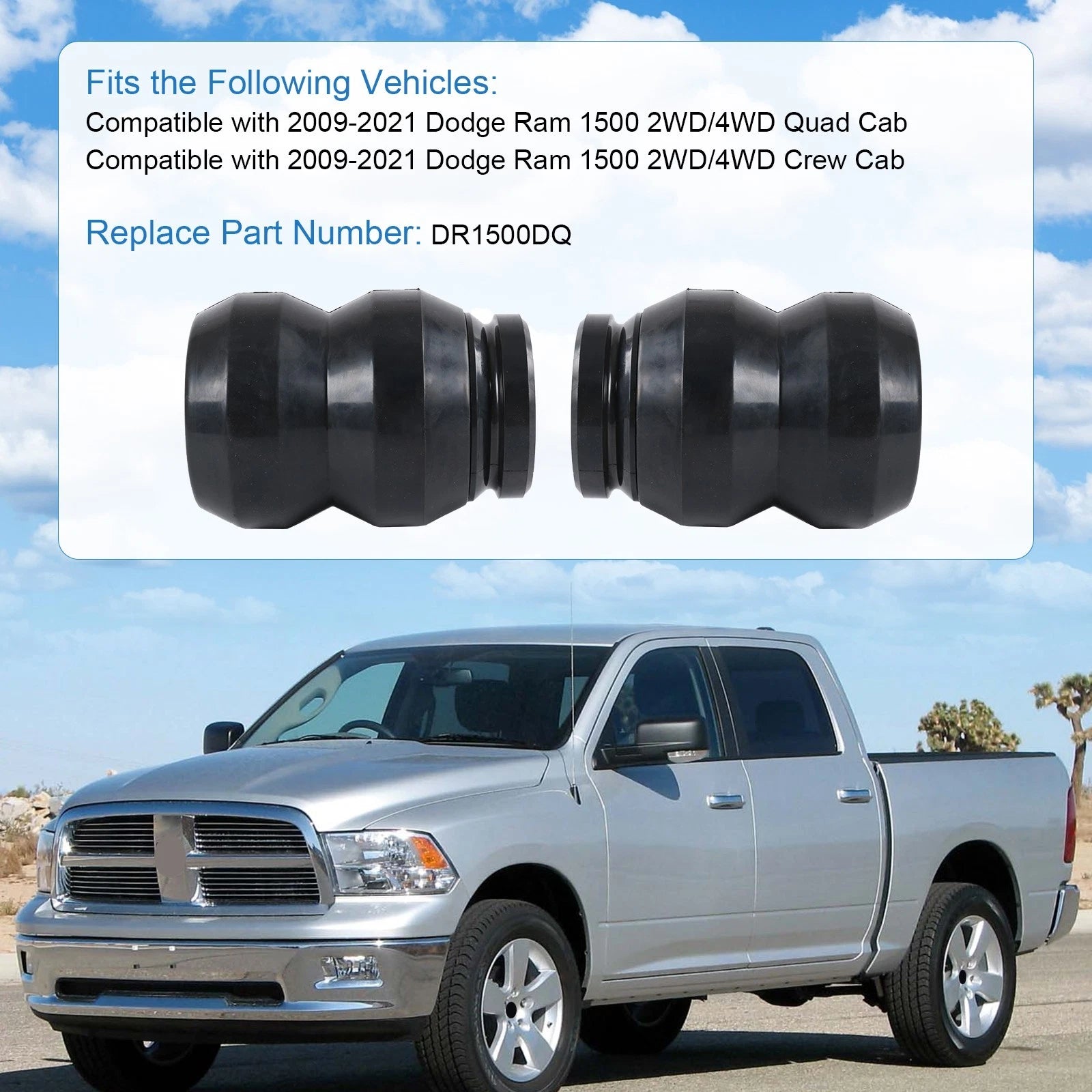 Bumper Rubber Kit for Ram 1500 (2009-2021)