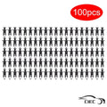 Set of 100 Plastic Rivets for Car Auto Fender (Universal)