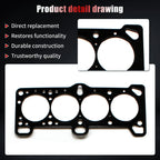 Head Gasket Set with Timing Belt Kit for Hyundai Accent, Kia Rio (2006–2011)
