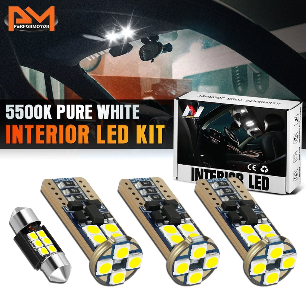 4X White LED Dome Cargo Map Light Bulb Kit for Toyota RAV4 (2019–2024)