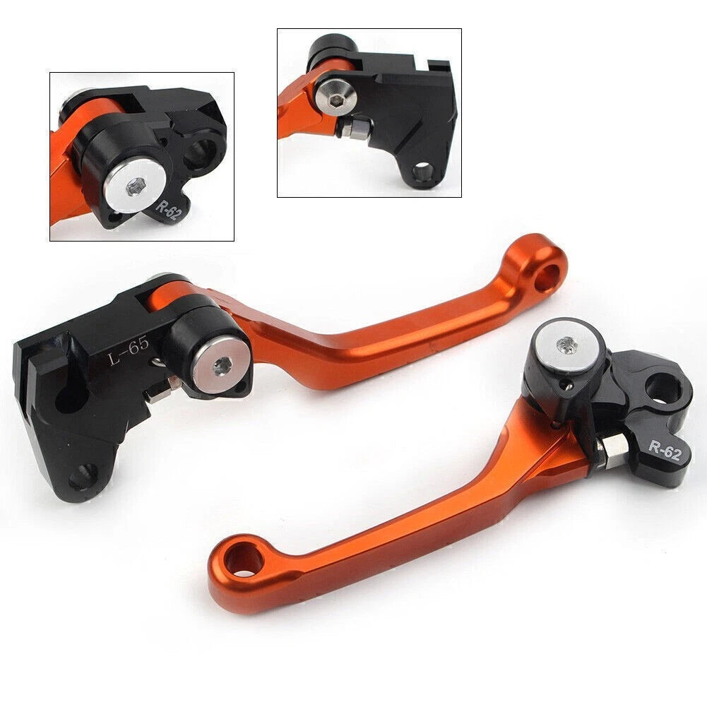 CNC Pivot Brake Clutch Levers for Yamaha WR250F WR450F (2001–2016) Orange