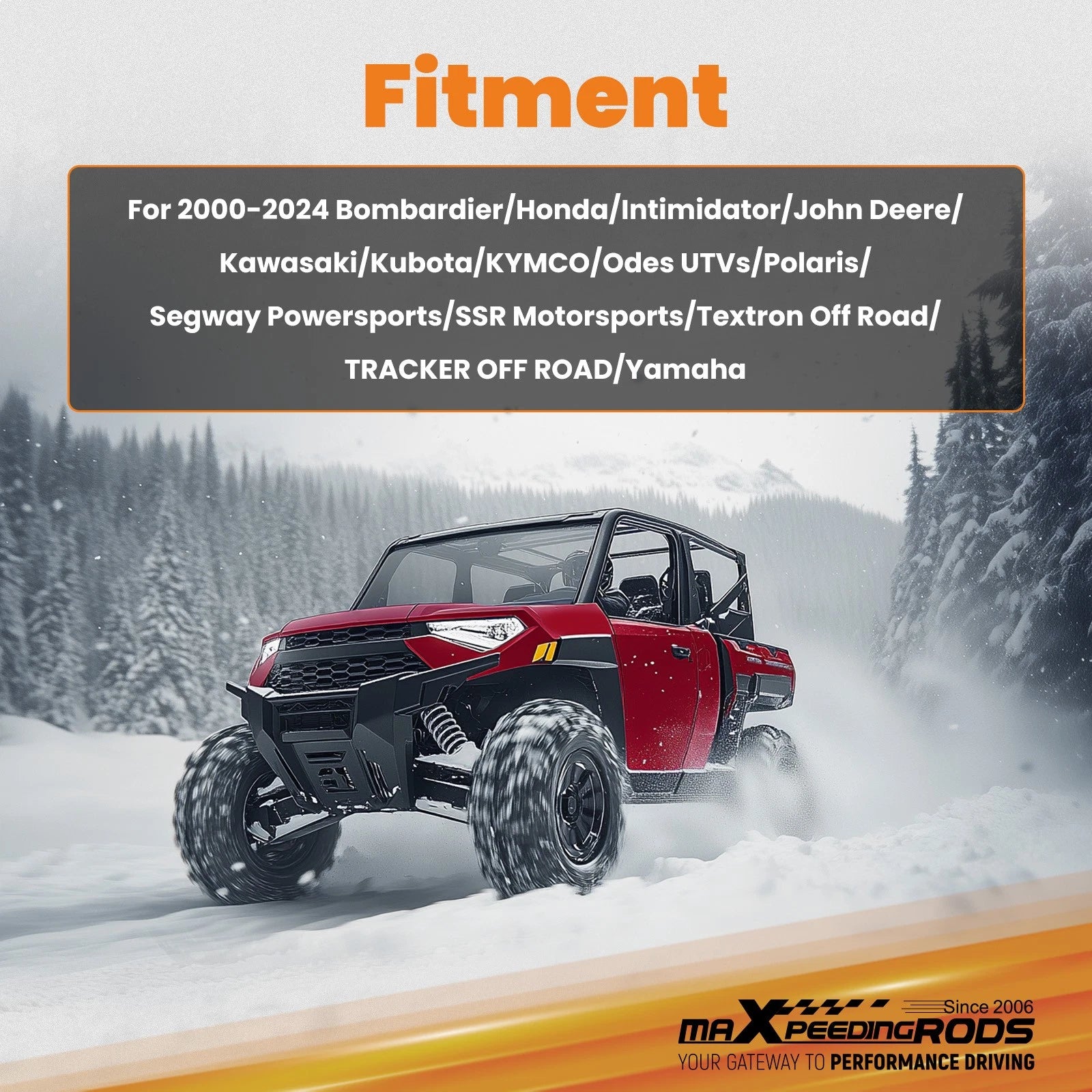ATV Plow Mount for Intimidator Honda UTV (2000–2024) Steel Black
