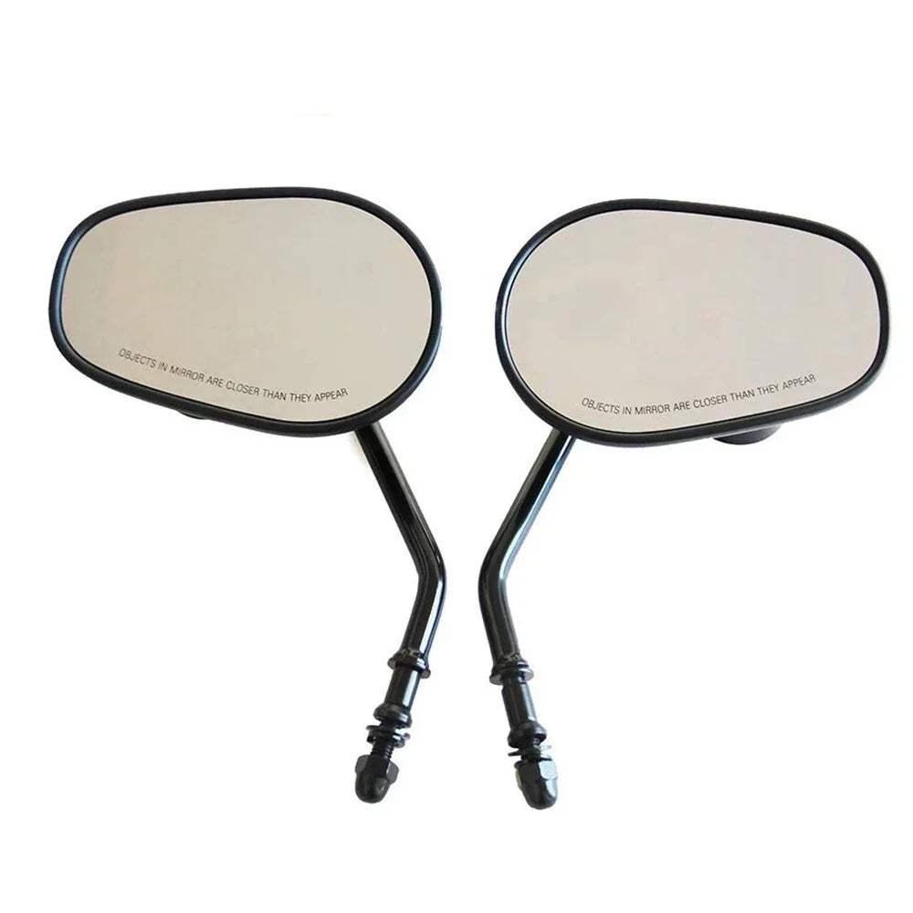 Black Motorcycle Rear View Side Mirrors for Harley Davidson