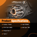 4X4 Front Hub Kit for Ford F-250/F-350 Super Duty (2003–2004)