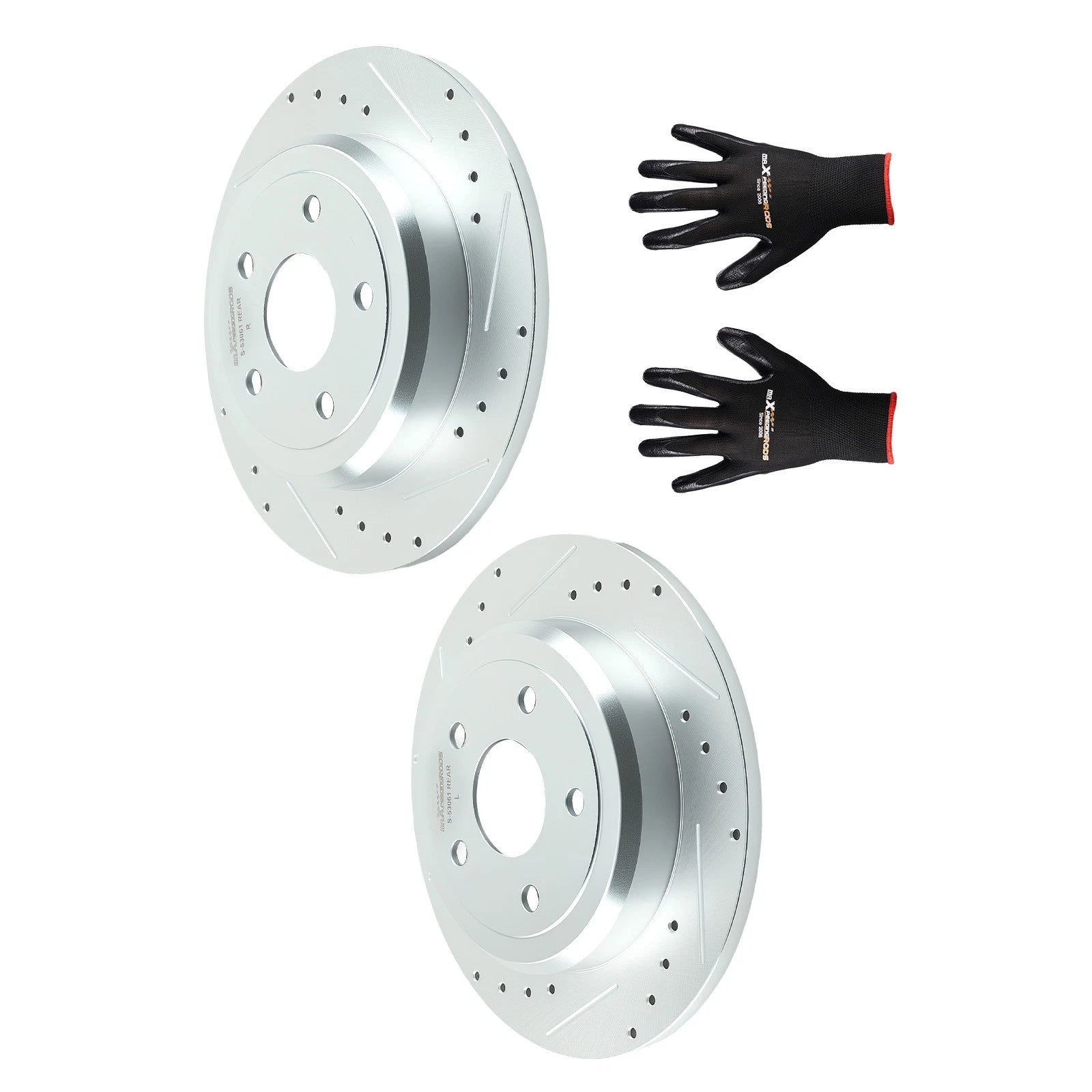 Brake Rotor Pair Rear for Jeep Grand Cherokee Dodge Durango (2011–2020)