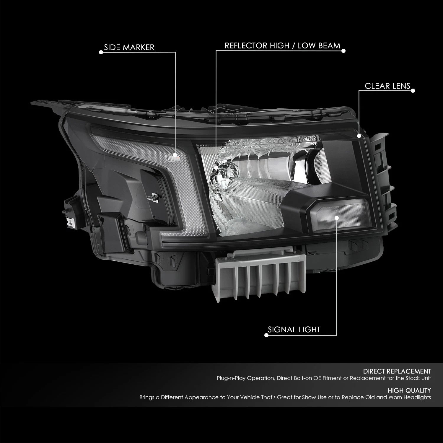 LED Headlight Assembly for Nissan Frontier (2022–2025) - Right Side