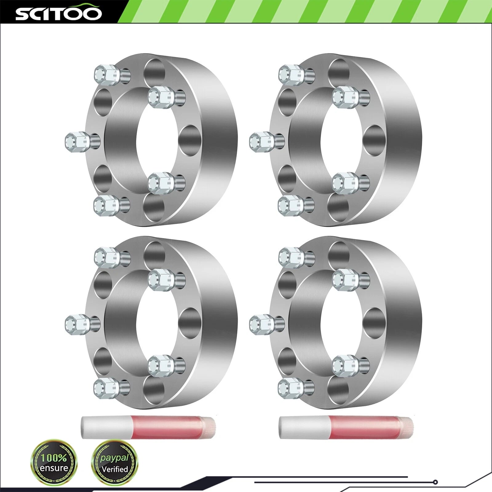 4X 2" Wheel Spacers 5x5.5 for Dodge Ram 1500 (2002–2012) 9/16" Stud