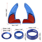 Set of 2 Steering Wheel Shift Paddle Extensions for Dodge Charger Challenger (2015–2023) - Blue