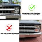 2X Chrome Front Turn Signal Corner Marker Lights for Chevy GMC Pickup