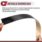 6pcs Door Pillar Window Trim for Nissan Sentra (2007–2012) Black