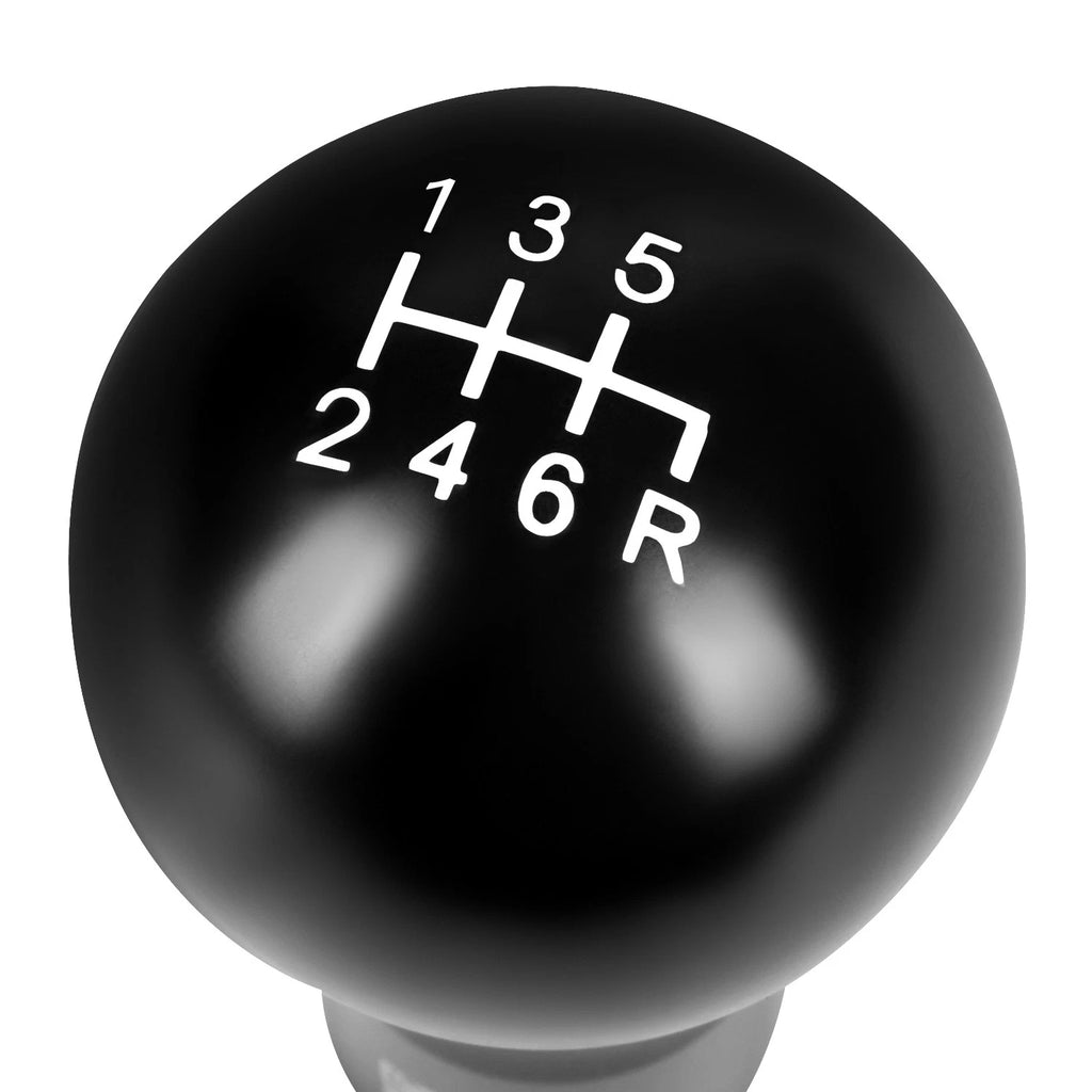 Spherical Teardrop Shift Knob for Universal Fit (Black, Thread Adapters)