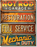 Metal Sign for Hot Rod Garage Restoration (1968–1968) #2968