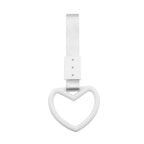 White JDM Tsurikawa Ring Handle Strap for Train Bus Drift Charm