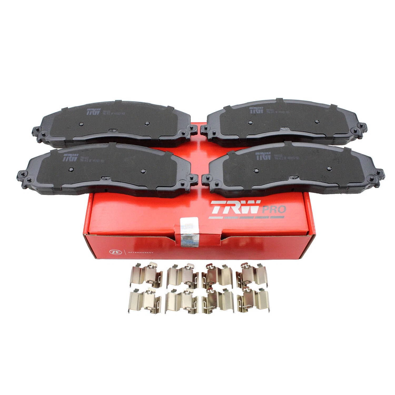 Set of 4 TRW Pro Metallic Slotted Brake Pads for Ford F-250 F-350 (1999–2023)