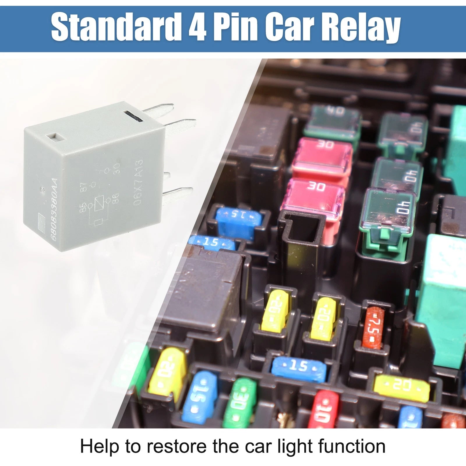 4 Pin Power Relay 68083380AA 12VDC 35A for Dodge Ram Jeep (2010–2023)