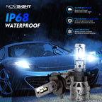 2X NOVSIGHT 9003 H4 LED Headlight Bulbs Kit 13000LM 6000K for H4