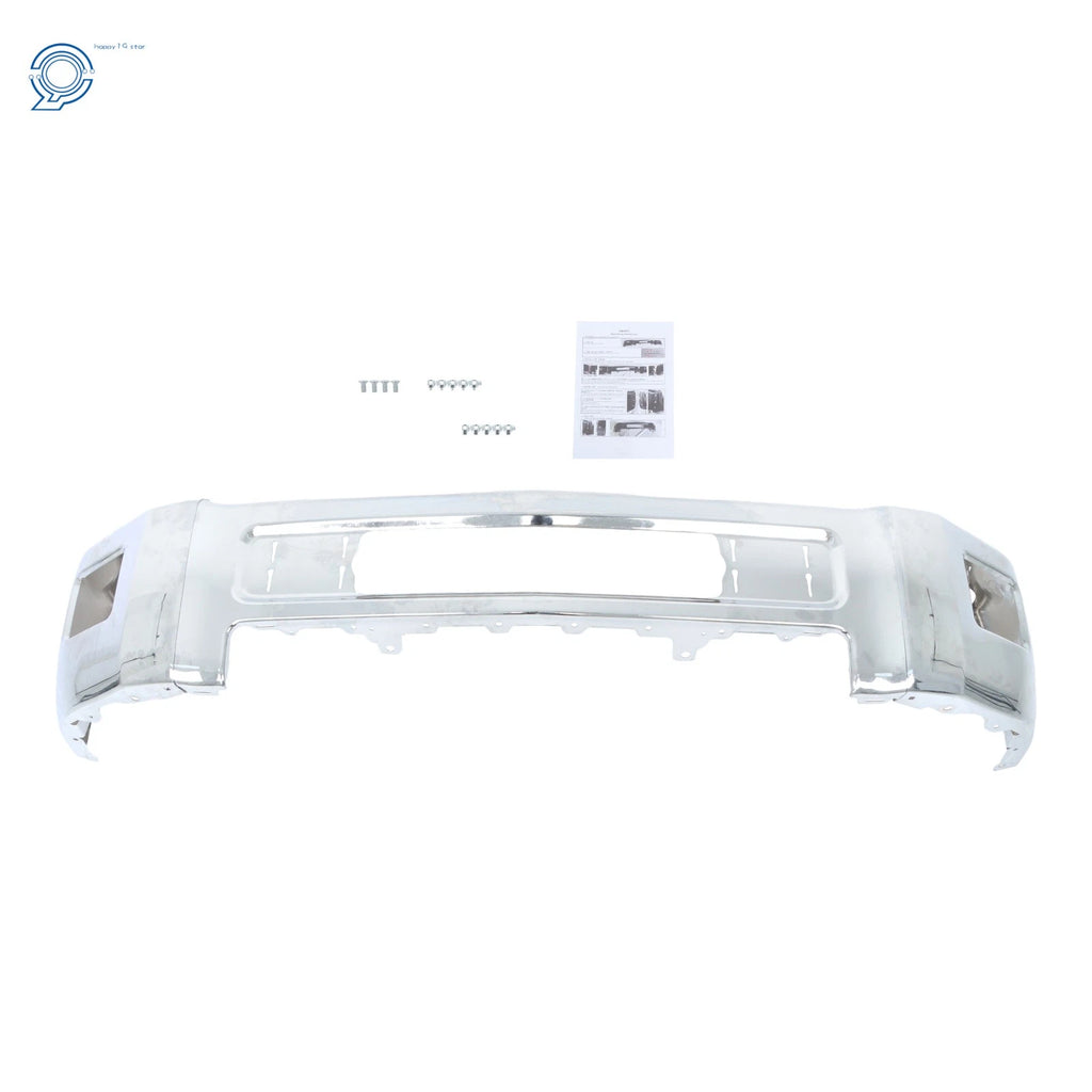 Chrome Split Front Bumper for Chevy Silverado 2500 3500 (2015-2019)