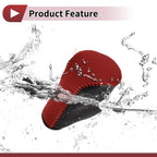 1 Pc Gear Shift Knob Cover for Honda Accord (2008–2012) Black Red Leather
