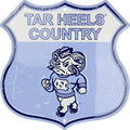 Metal sign for North Carolina Tar Heels (University)