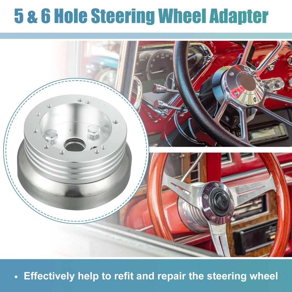 5 & 6 Hole Steering Wheel Short Hub Adapter for Chevy GM (Year Range)