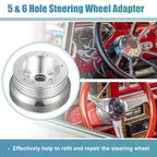 5 & 6 Hole Steering Wheel Short Hub Adapter for Chevy GM (Year Range)