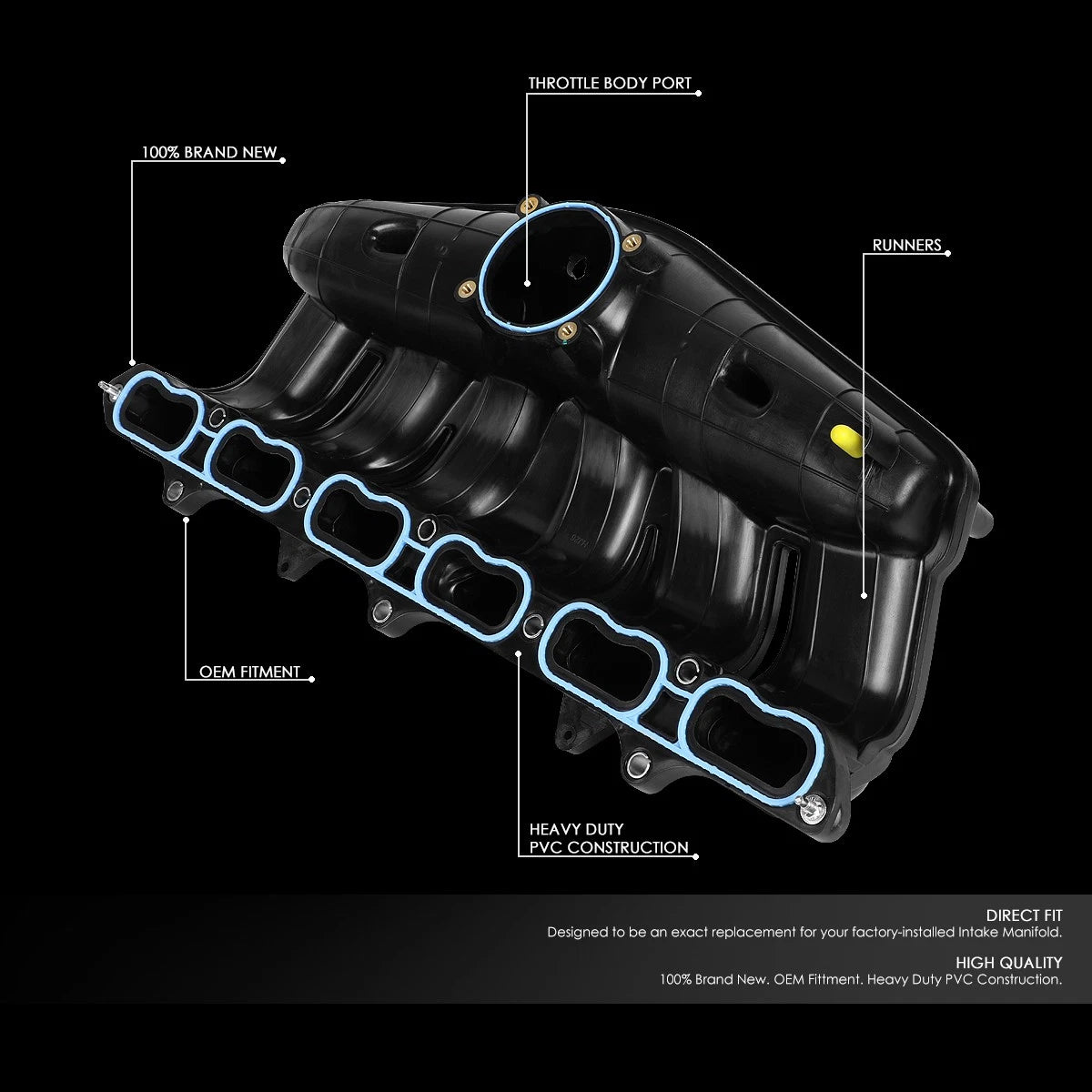 OE Style Engine Upper Intake Manifold for Trailblazer Envoy Saab 9-7X (2008–2009)