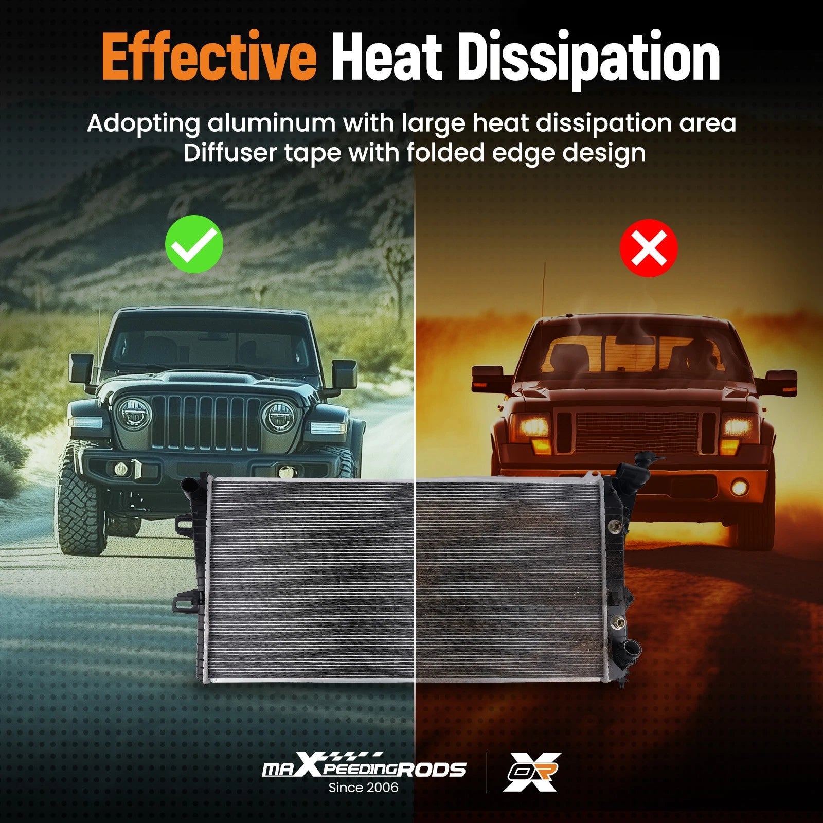 Radiator for Chevy GMC Silverado Sierra 2500HD 3500HD (2007–2019)
