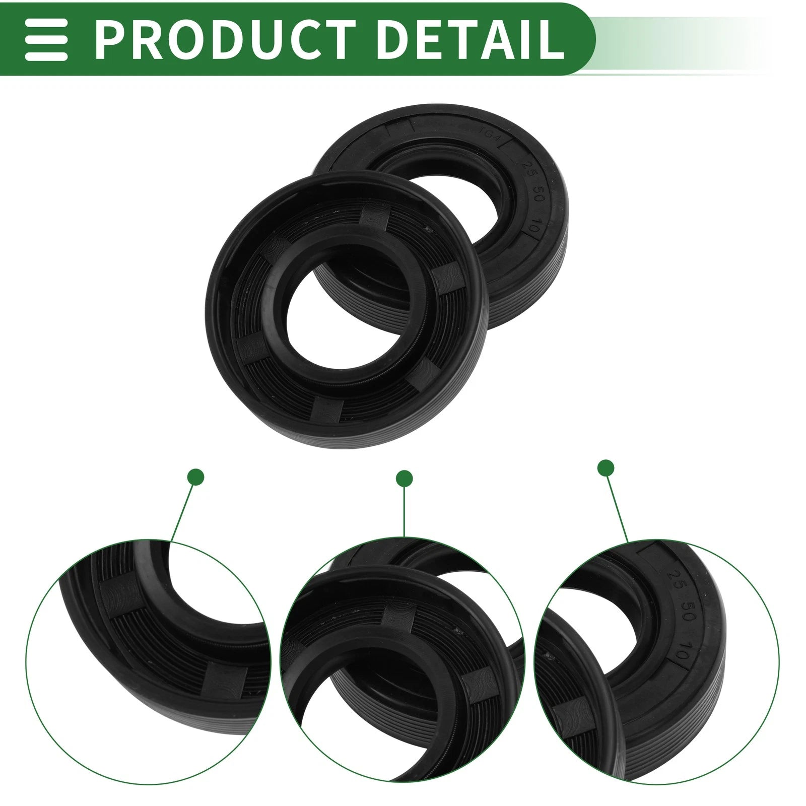 Oil Seal for Rotary Shaft (25x50x10mm)