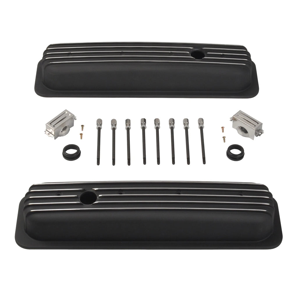 Short Valve Covers & 15" Oval Air Cleaner for Chevy 350 (1987–1997)