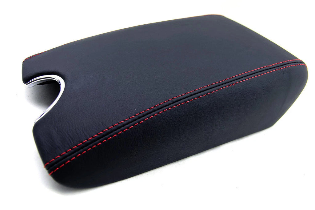 Center Console Armrest Cover for Infiniti G37 (2010–2014) Red Stitch