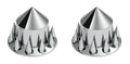 Spike Rear Axle Covers Hub Caps 33MM Threaded Nut for Car Model (2000–2020)