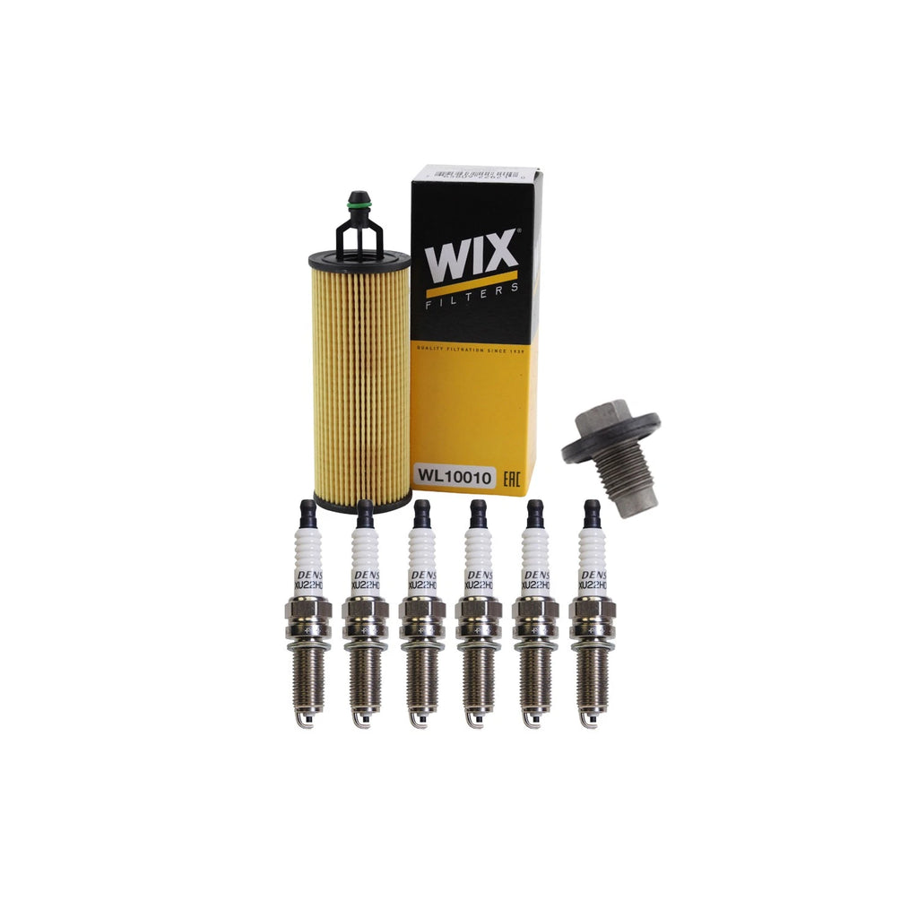 Wix Engine Oil Filter & Denso Spark Plugs Kit for Grand Cherokee (1993–2021)