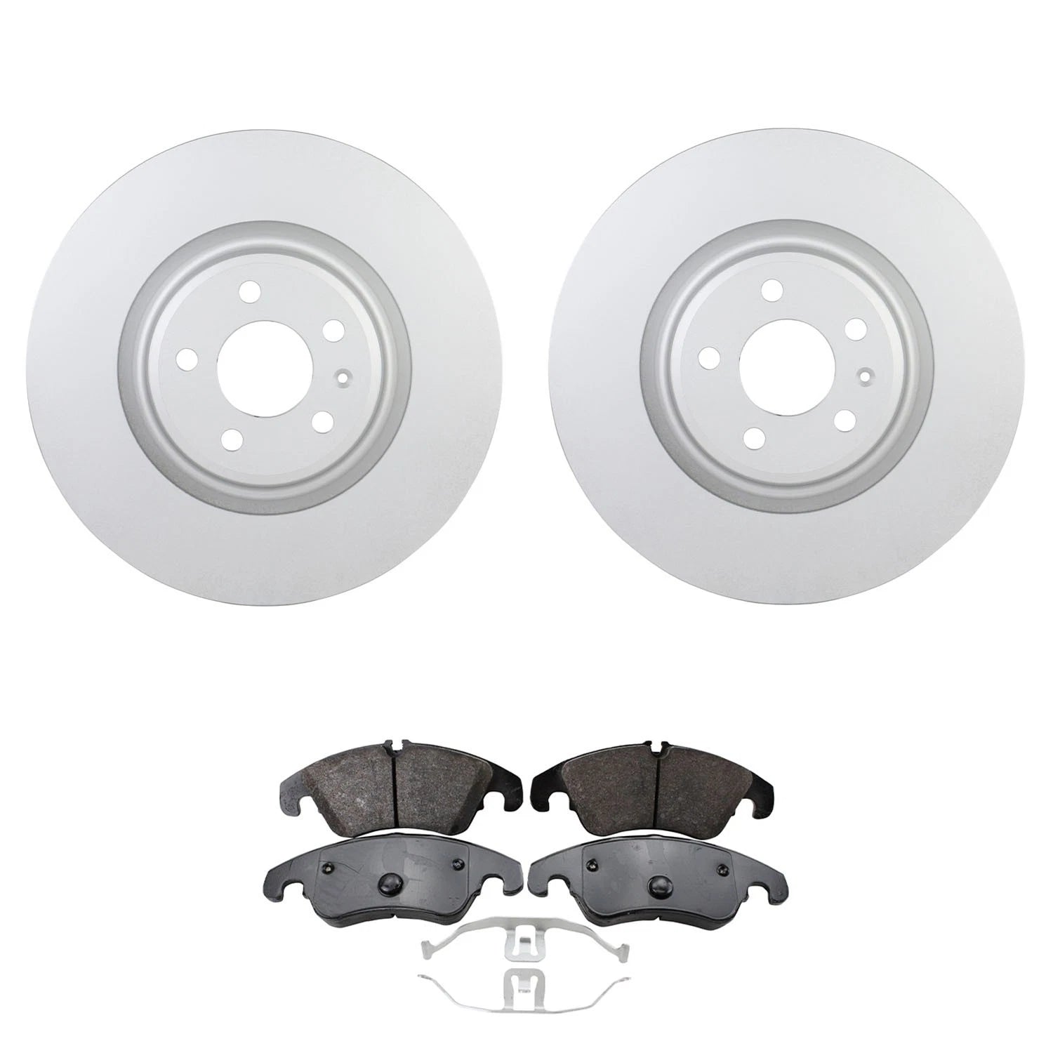 Set of 2 Bosch QuietCast Front Rotors & TRW Pro LowMet Pads for Audi Q5 S4 S5 (2009–2020)