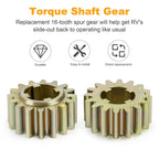 2X 16 Tooth Spur Gear 238893 for Lci Schwintek Slide-Outs